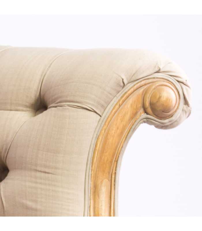 2-seater bench seat for rent Milano ceruse model