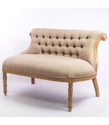 2-seater bench seat for rent Milano ceruse model