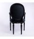 Black velvet armchair rental