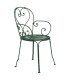 Locatin chaise de jardin en fer forgé
