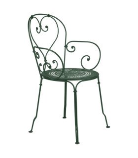 Locatin chaise de jardin en fer forgé