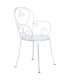 Locatin chaise de jardin en fer forgé