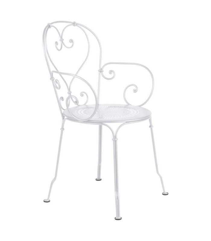 Locatin chaise de jardin en fer forgé