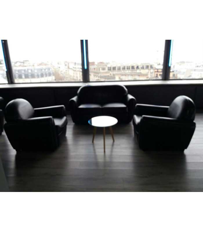 Rental of Fauteuil club 1 place cuir choco