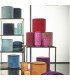 Pouf rond en velours à louer
