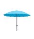 Blue canvas parasol for rent