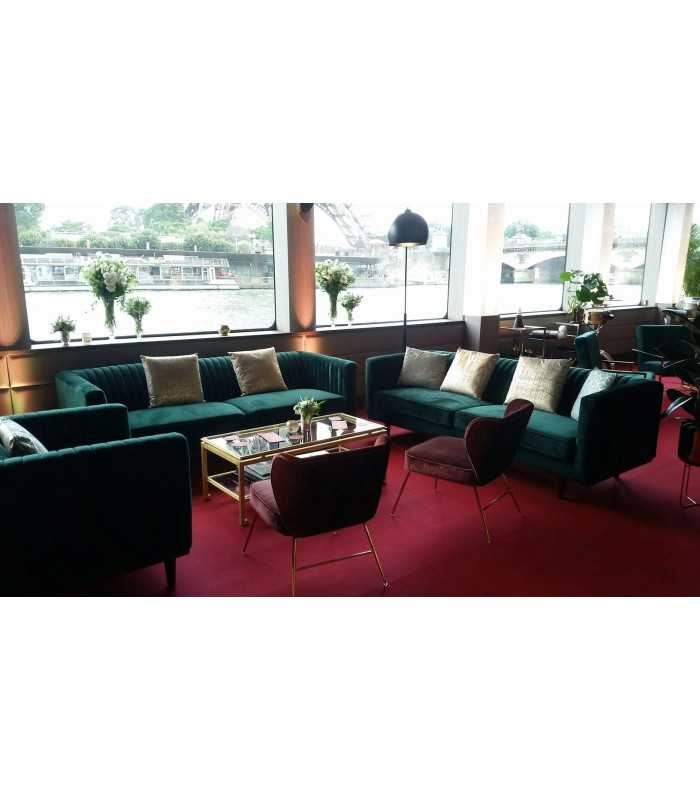 Location fauteuil en velours