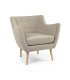 Location fauteuil scandinave beige