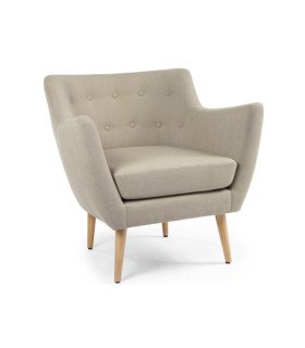 Location fauteuil scandinave beige