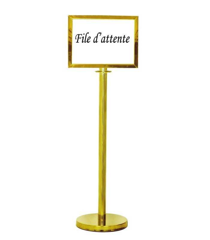 Panneau file d'attente