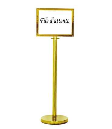 Panneau file d'attente