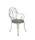 Locatin chaise de jardin en fer forgé