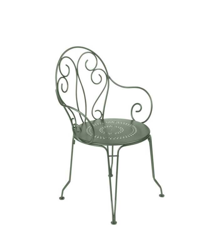 Locatin chaise de jardin en fer forgé