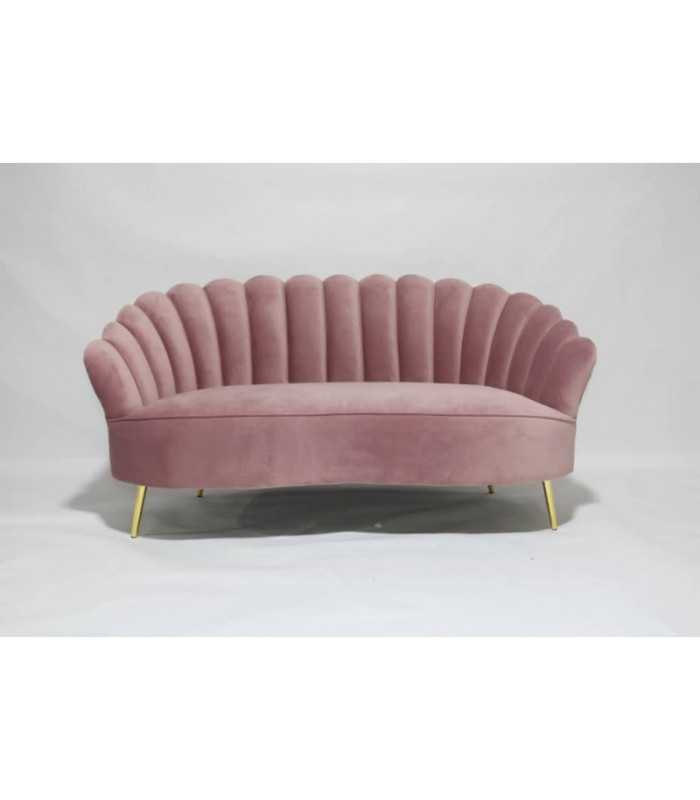 powder pink sofa rental