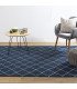 Blue Scandinavian rug rental