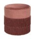Pouf à franche rose poudré