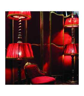 Red velvet lamp for rent