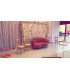 powder pink sofa rental