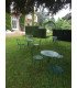 Locatin chaise de jardin en fer forgé