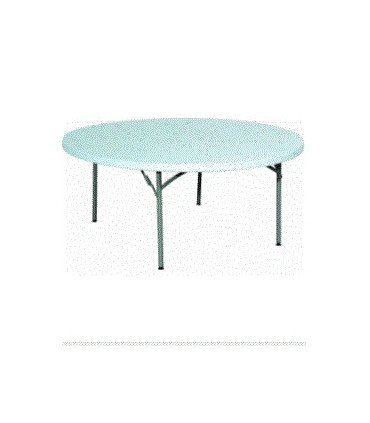 Table de réception ronde 180 cm