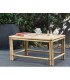 Location table basse rectangulaire en bamboo