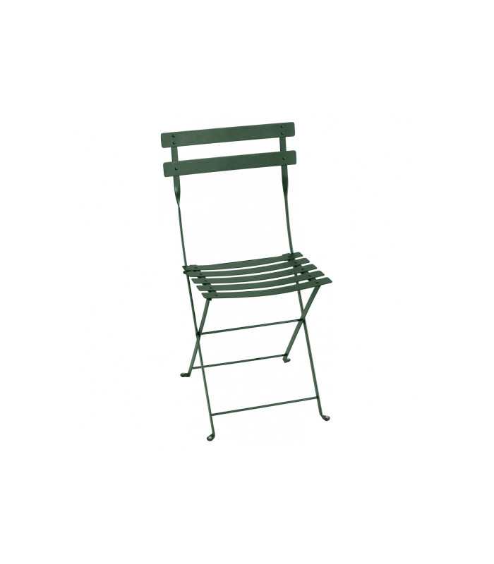 Chaise de jardin pliante metal vert cactus