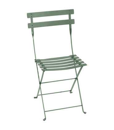Chaise de jardin pliante metal vert cactus