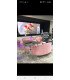 powder pink sofa rental