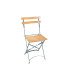 Location chaise pliante bois vernis