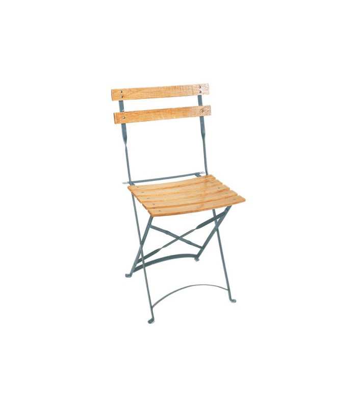 Location chaise pliante bois vernis