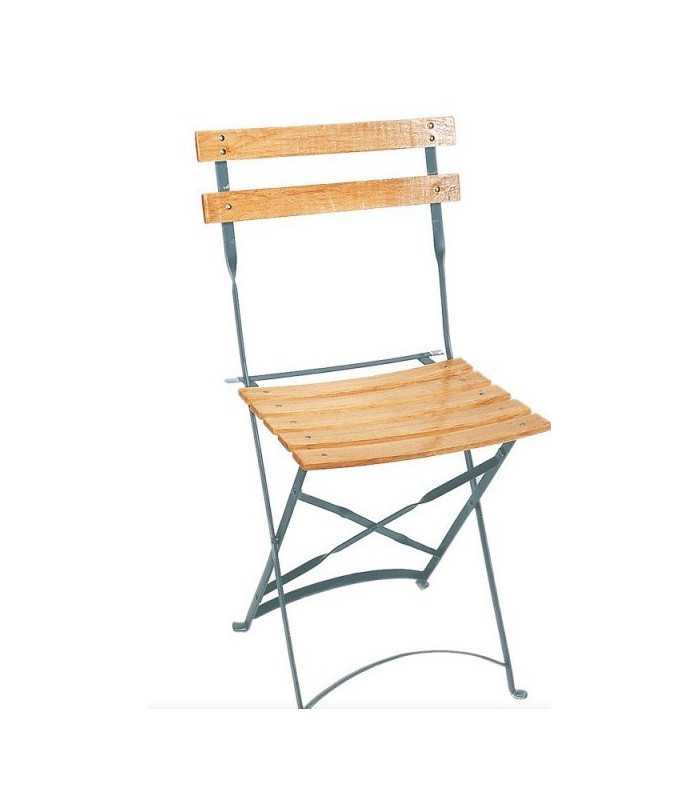 Location chaise pliante bois vernis