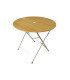 Location table ronde pliante métal et bois