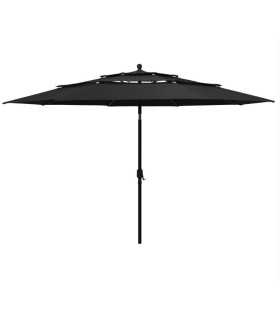 Black parasol 2.5 m x 2.5 m