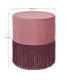 Pouf à franche rose poudré
