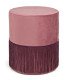 Pouf à franche rose poudré