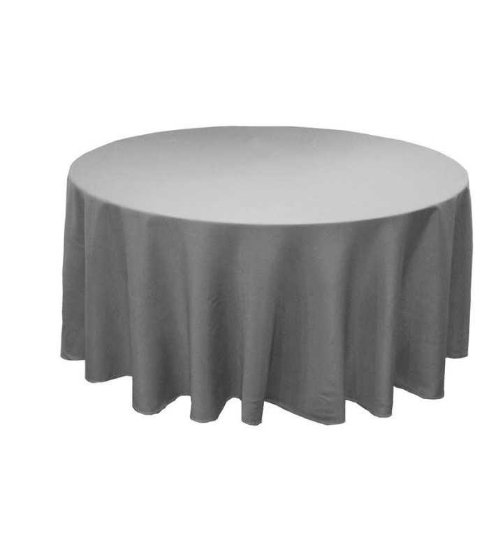 Nappe ronde blanche diam 180 cm