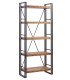 Etagère métal et bois H 190 cm