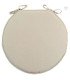 Galette de chaise ronde blanche pour chaise bistrot
