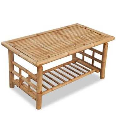Location table basse rectangulaire en bamboo