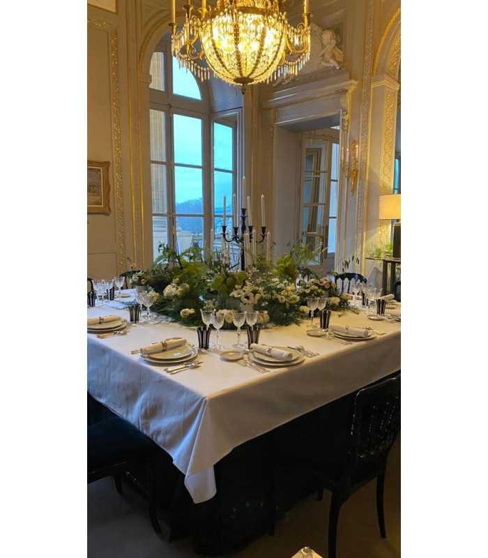 Rental black chandelier 80 cm