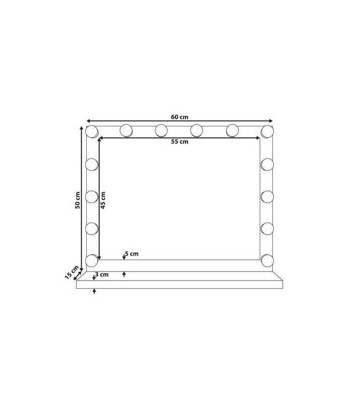 Location miroir à maquilage L 
