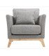 Location fauteuil gris style scandinave vintage