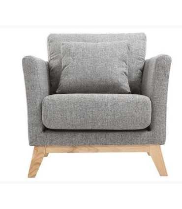 Location fauteuil gris style scandinave vintage