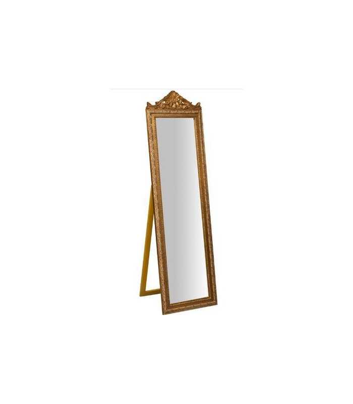 Baroque gold freestanding mirror for pop-up store or fashion week