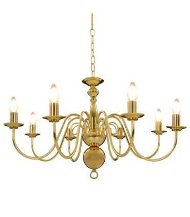 Lustre doré 80 x 45 cm (Diam x H)