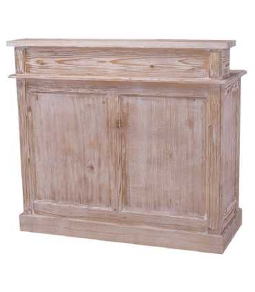Bar comptoir bois cérusé L 120 cm