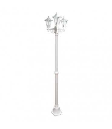 Parisian lamp post in white cast iron