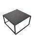 Table basse plateau bois noir 68 x 68 cm Jules