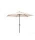 Beige parasol 262 cm including base