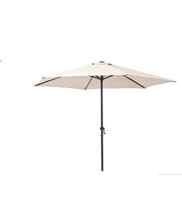 Beige parasol 262 cm including base